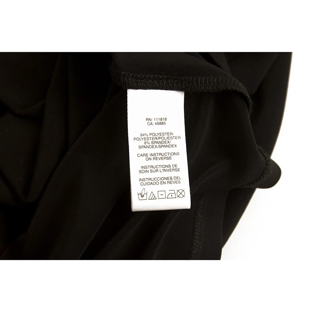 Michael By Michael Kors Black Buckle Details Knee Length dress size L - 4