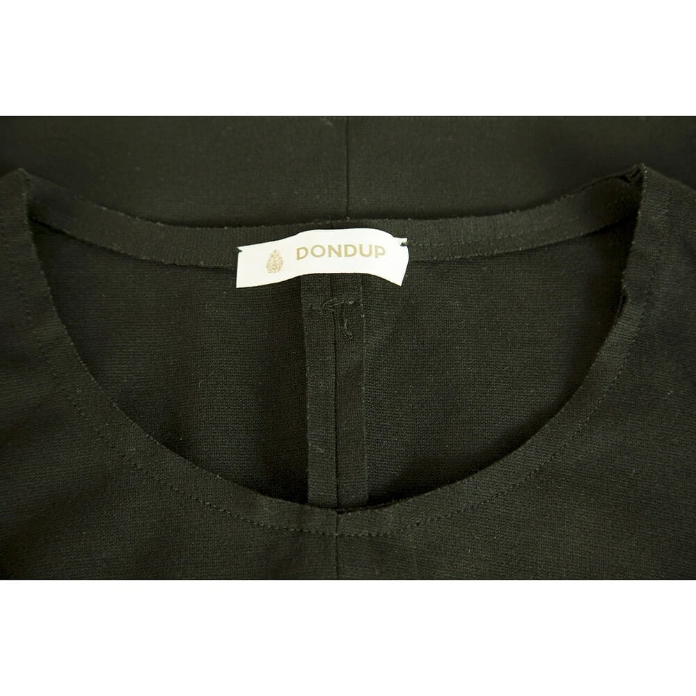 Dondup Black Viscose Mini Sleeveless Tank LBD Dress size L - 3