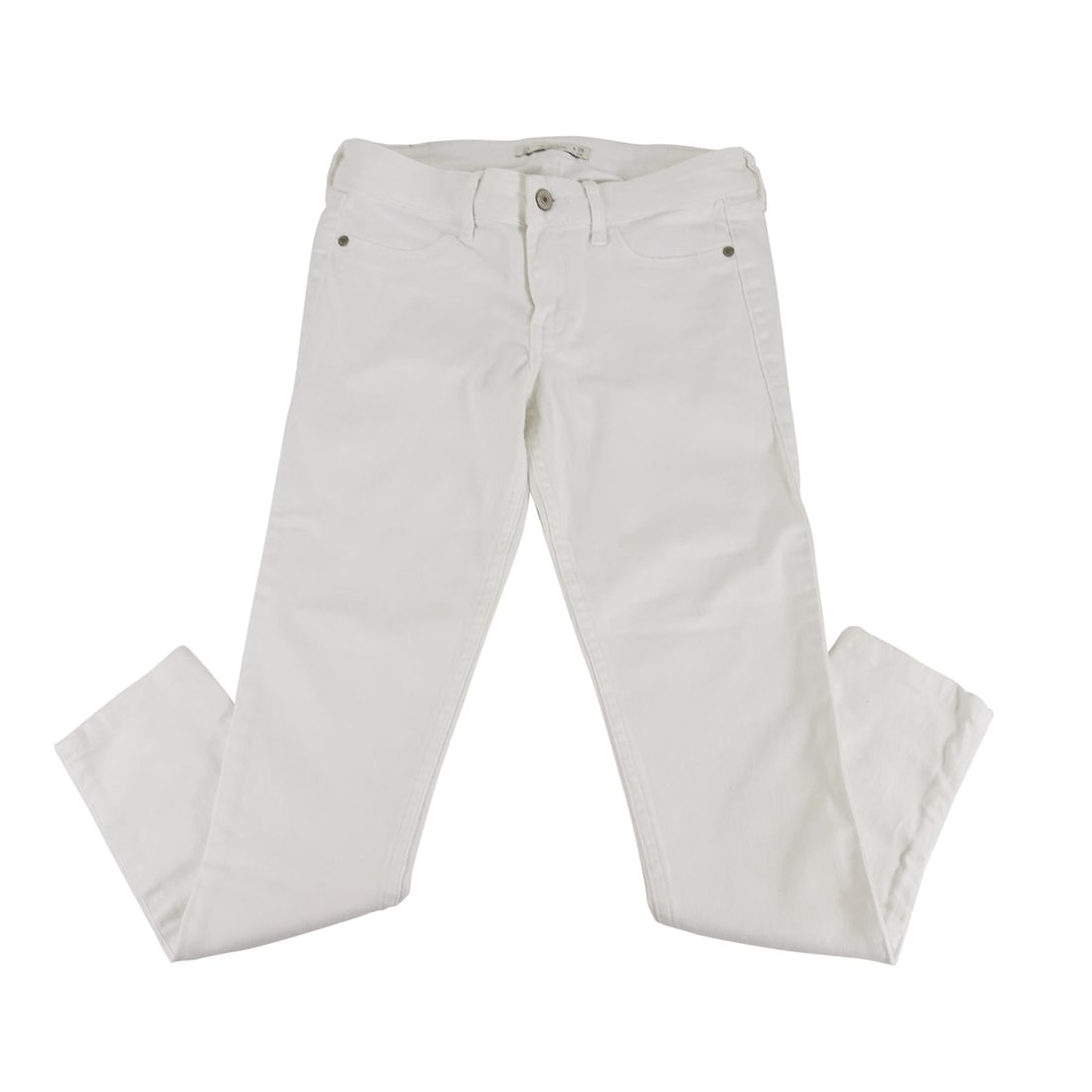 Abercrombie & Fitch White Skinny Denim Jeans Trousers Pants sz 25 (1 of 6)