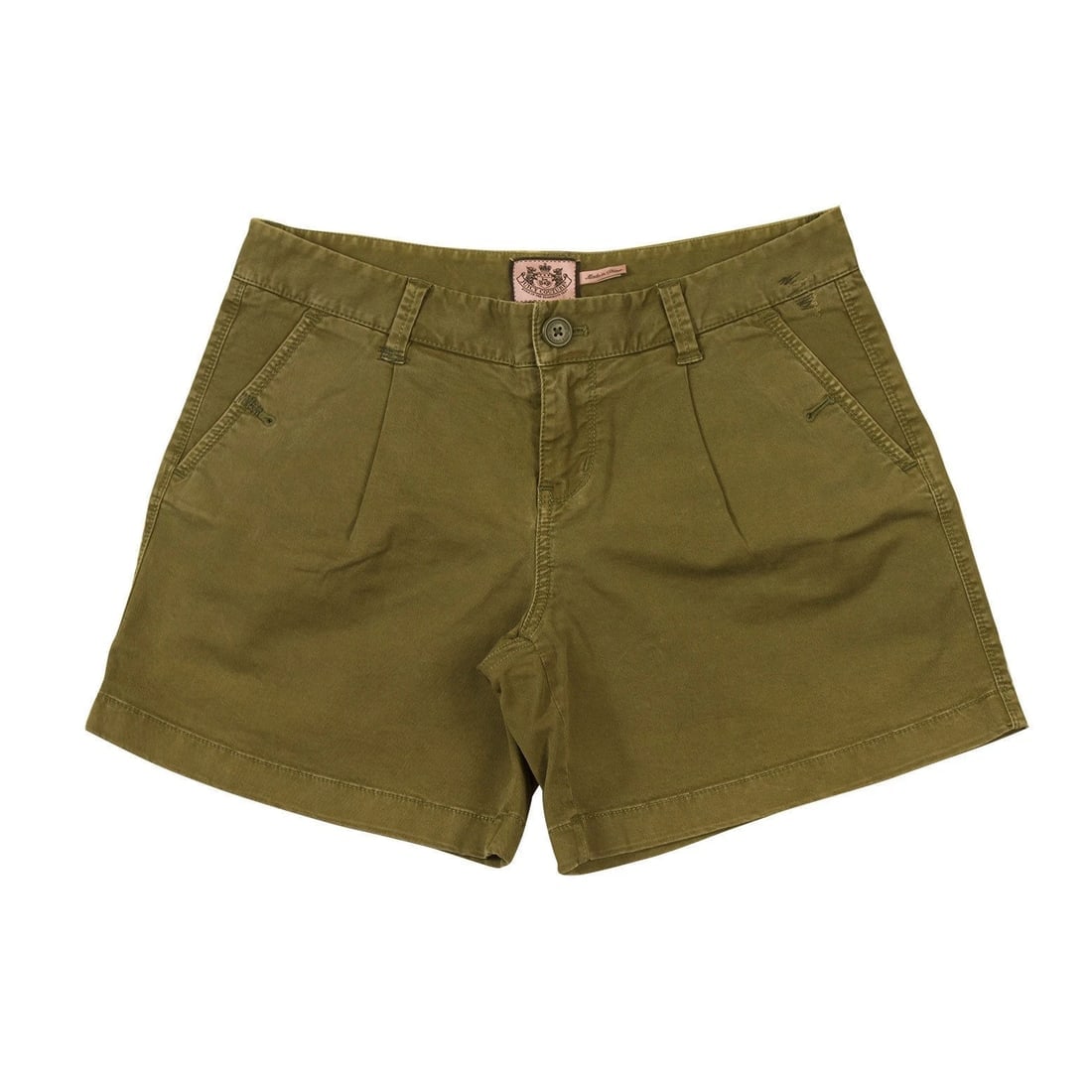 Juicy Couture Khaki Army Green Bermuda Shorts Summer Holiday - Size 6 (1 of 4)