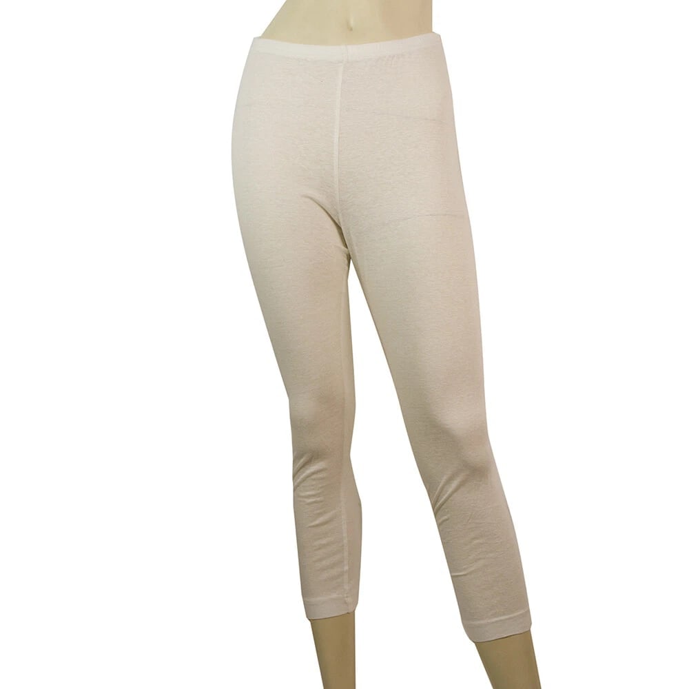 Rundholz Off White Ecru Linen Cotton Leggings Cropped trousers pants size XS (1 of 4)
