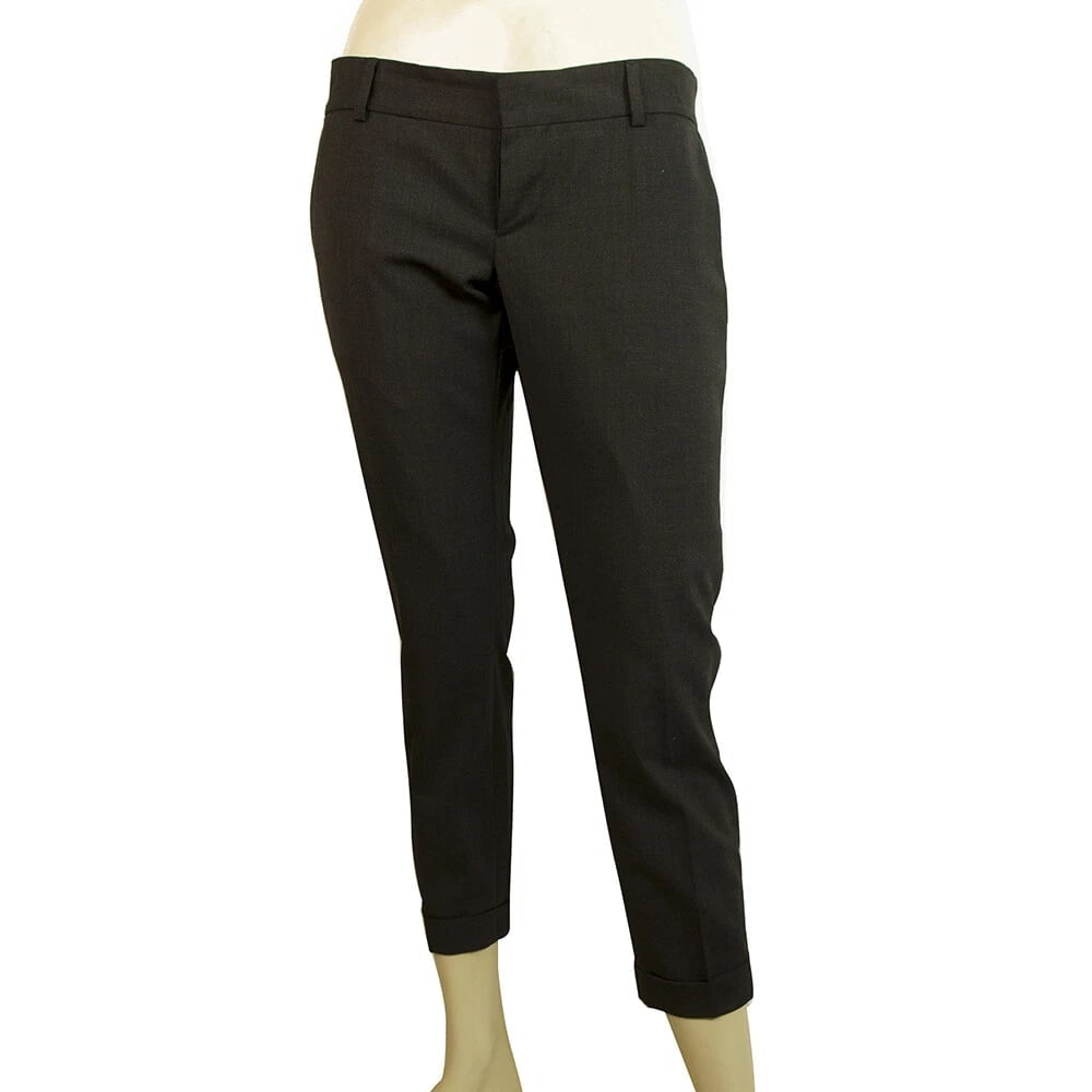 Dsquared 2 D2 Gray Virgin Wool Capri Cropped Trousers Pants Low Rise sz 40 (1 of 6)