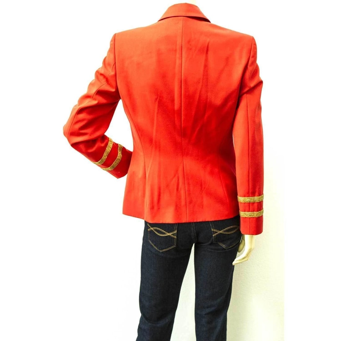 Vintage Escada Blazer and Bustier Set in Bright Orange almost Red - SZ36 / 34 - 5