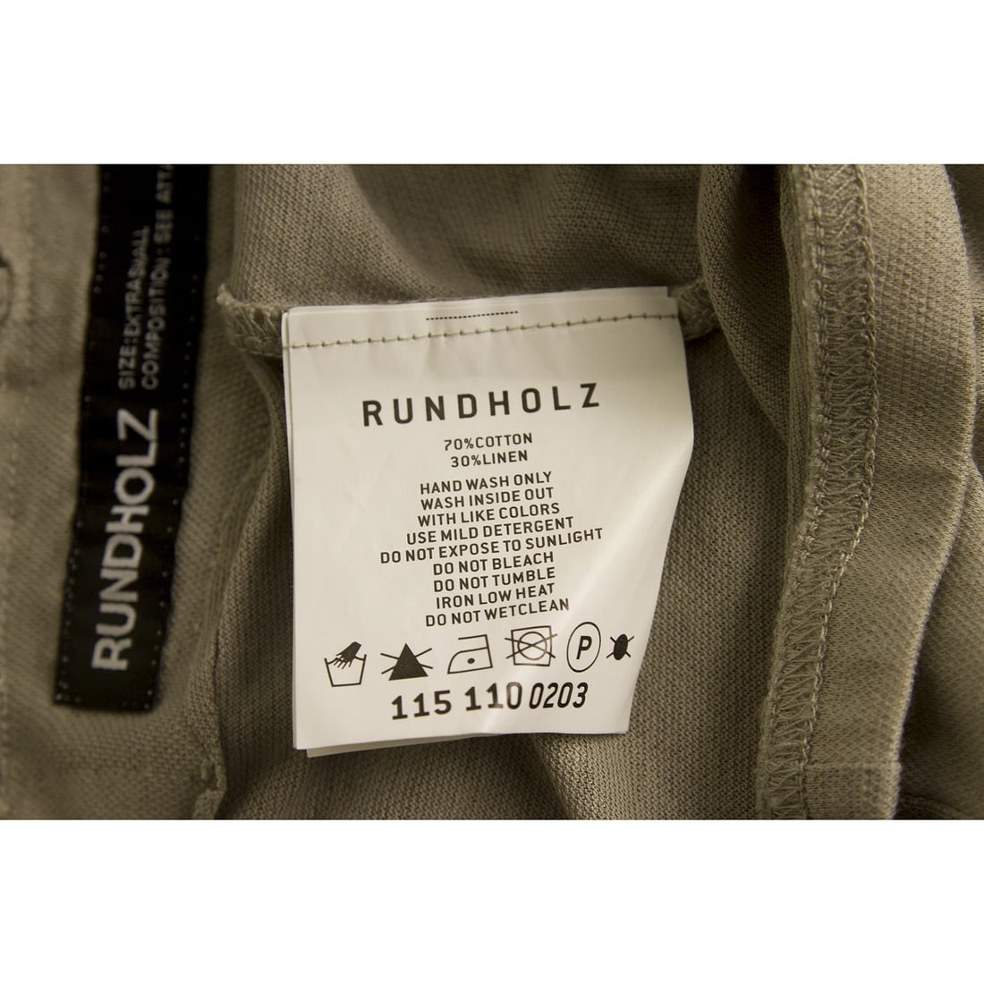 Rundholz Gray Linen Cotton Summer Leggings Cropped trousers pants size XS - 4