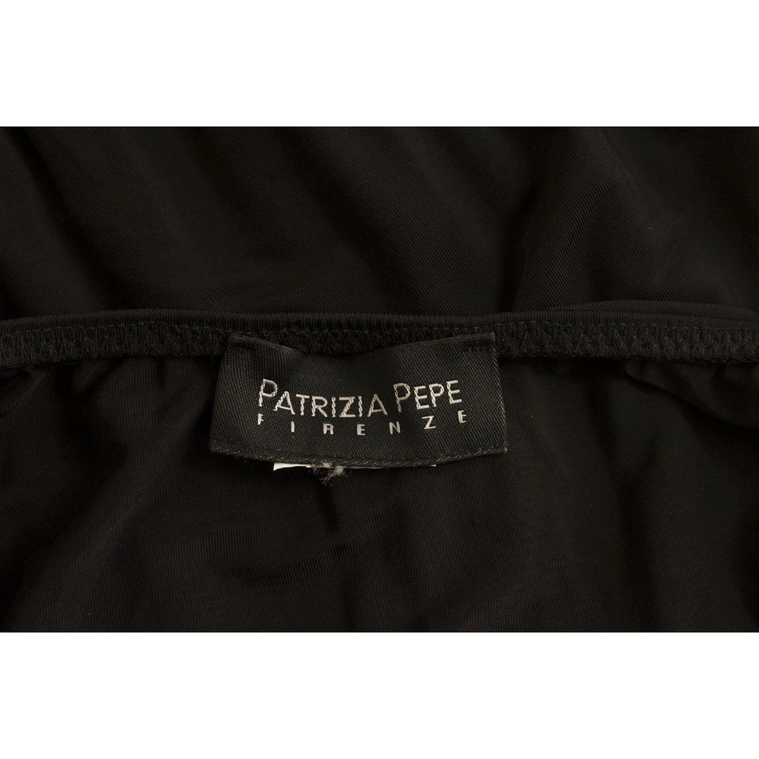 Patricia Pepe Black V Straps Blouson Style Draped Sleeveless Mini Dress size S - 3