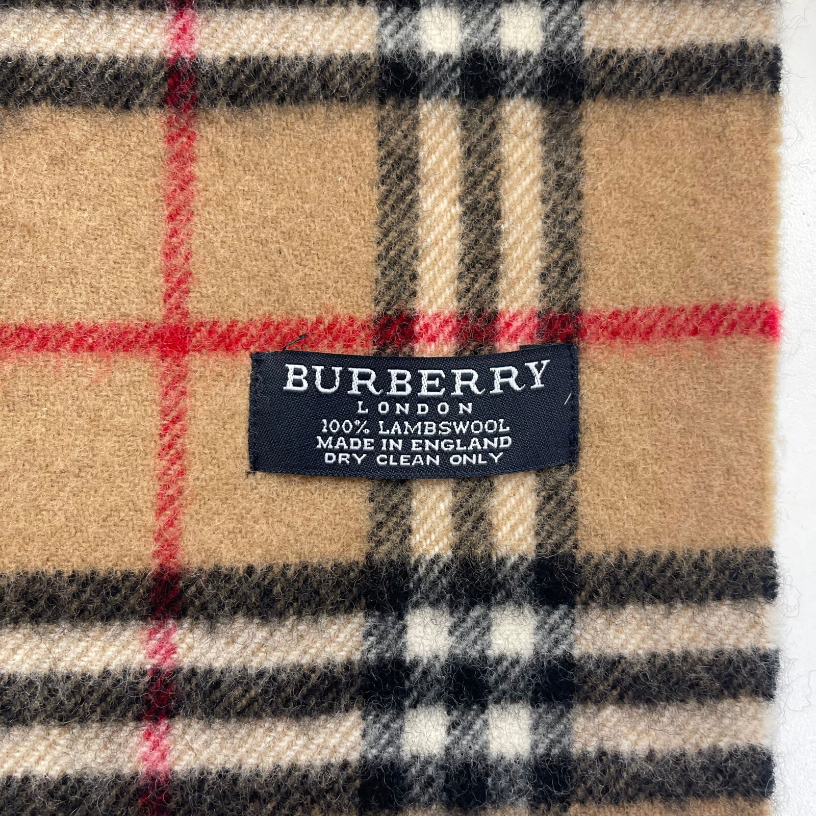 Burberry Brown Plaid 100% Wool Scarf - 6