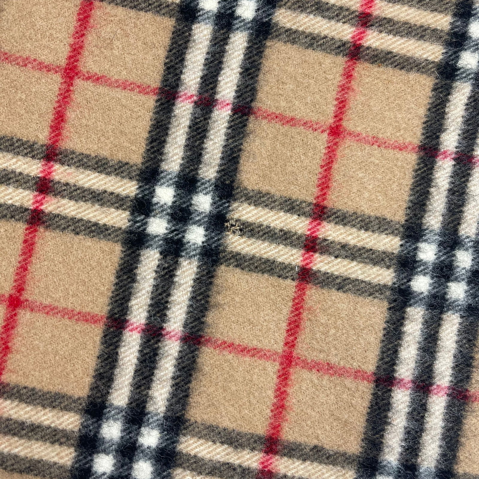 Burberry Brown Plaid 100% Wool Scarf - 8