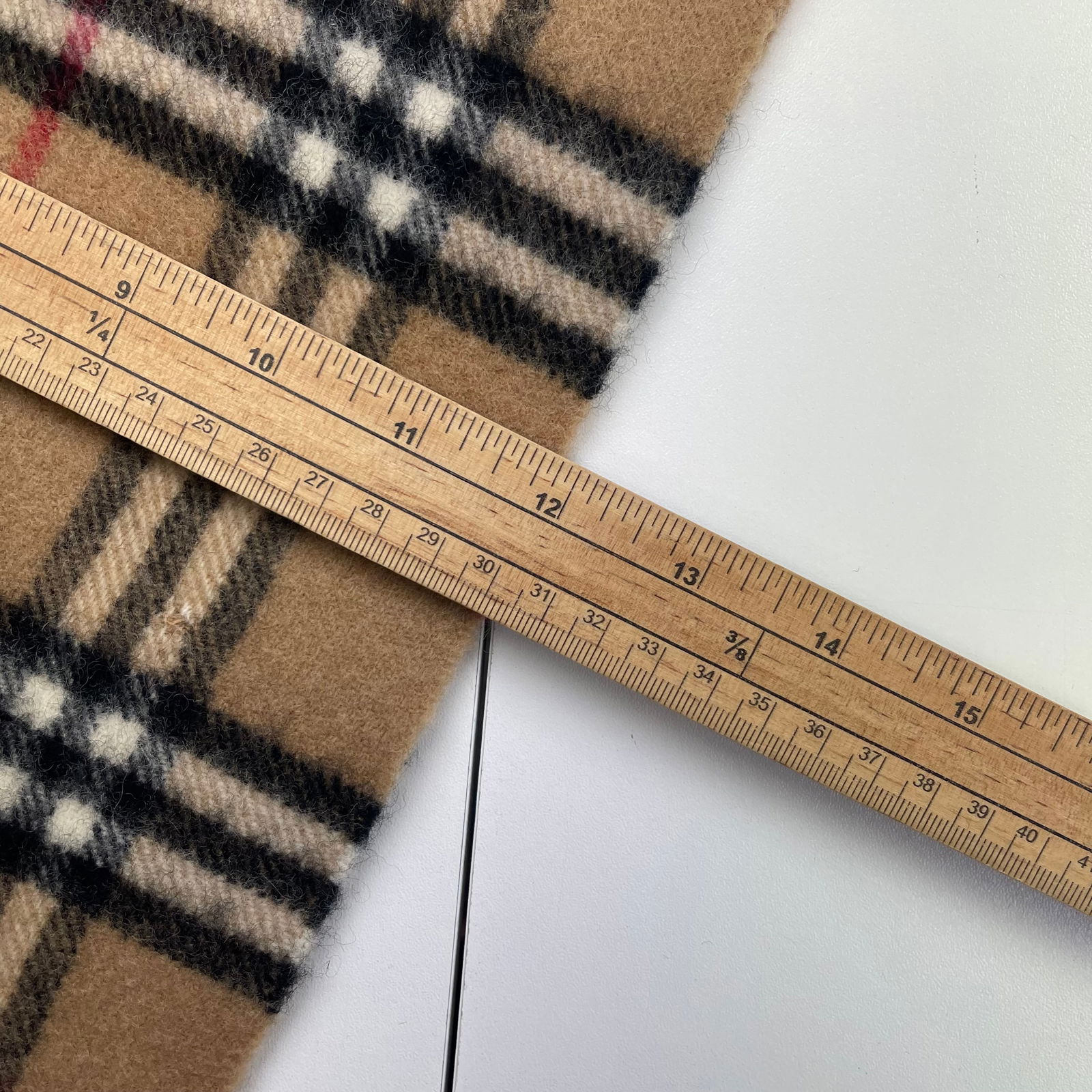 Burberry Brown Plaid 100% Wool Scarf - 9