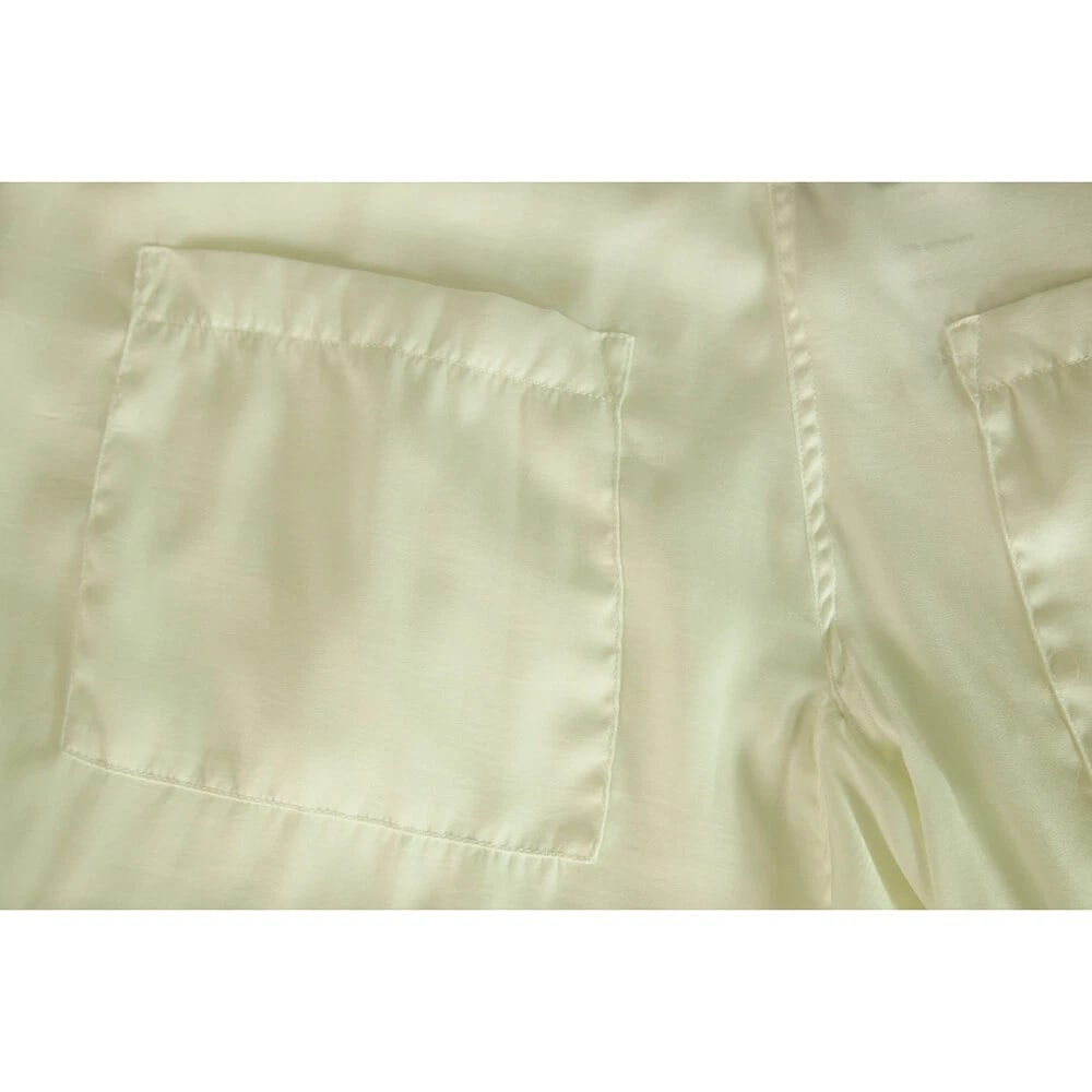 Maria Calderara Off White Elastic Waist Pockets Pants Trousers - size IT 2 - 4