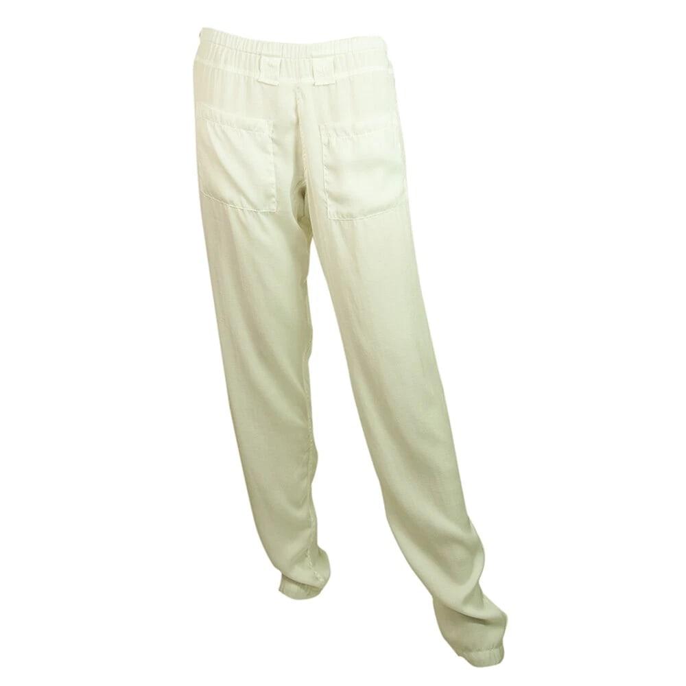 Maria Calderara Off White Elastic Waist Pockets Pants Trousers - size IT 2 - 5