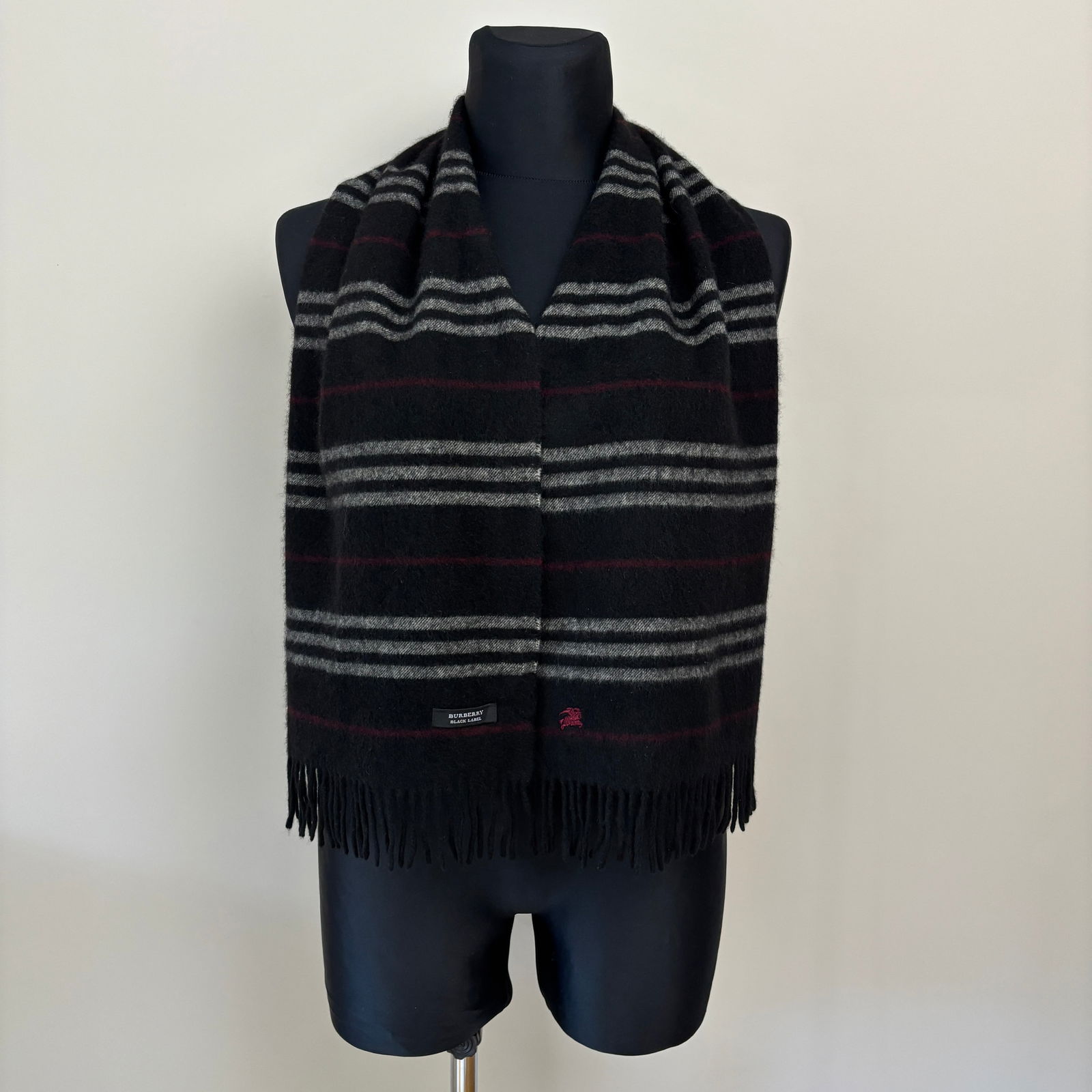 Burberry Black Label 100% Cashmere Scarf (1 of 15)