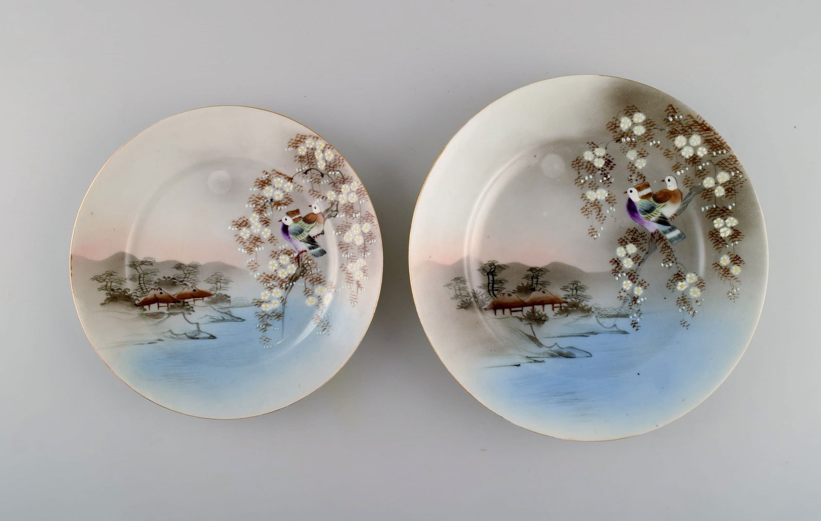 Japanese tea service in hand painted porcelain. Mid-20th century. - 9