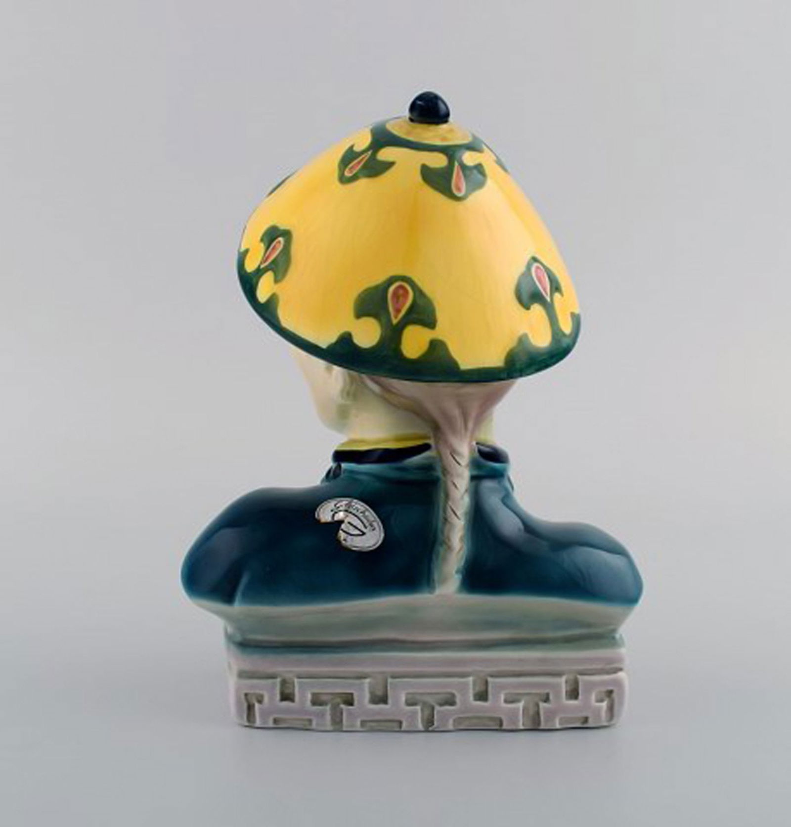 Goldscheider, USA. Two rare figures in hand-painted porcelain. Asian couple. Mid-20th century - 8