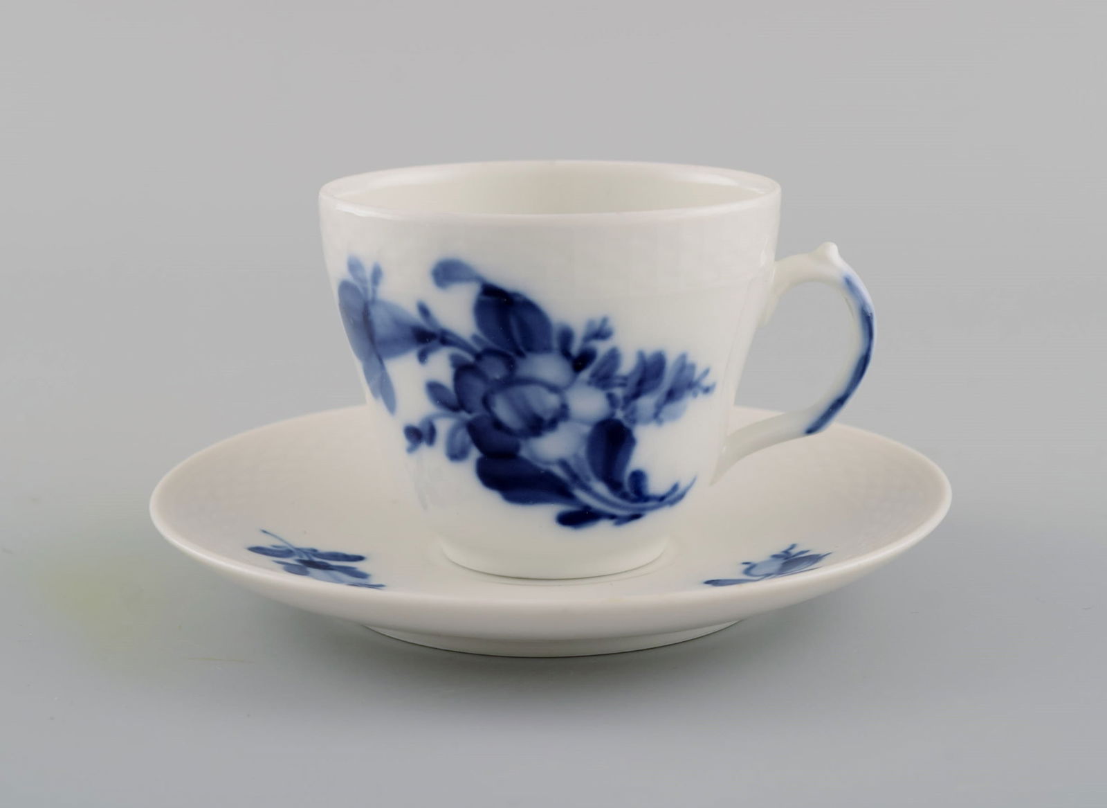 Royal Copenhagen Blue Flower Braided espresso service for six people. Mid-20th century. Model number - 2