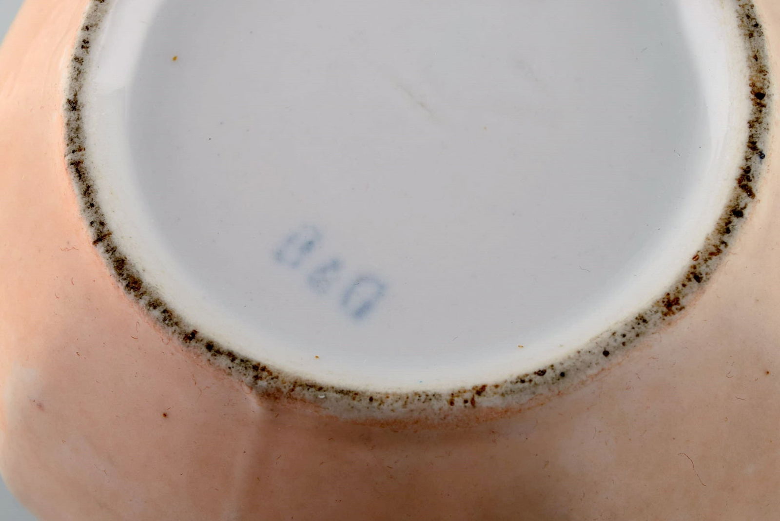 Antique Bing & Grøndahl chocolate jug in porcelain with hand-painted purple and gold - 8