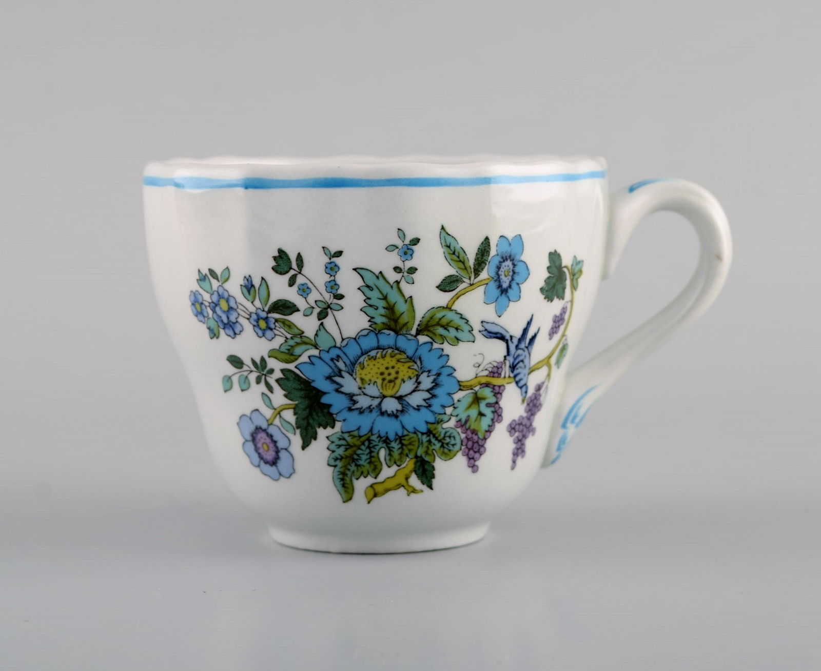 Spode, England. Mulberry coffee service for five people in hand-painted porcelain with floral and - 5