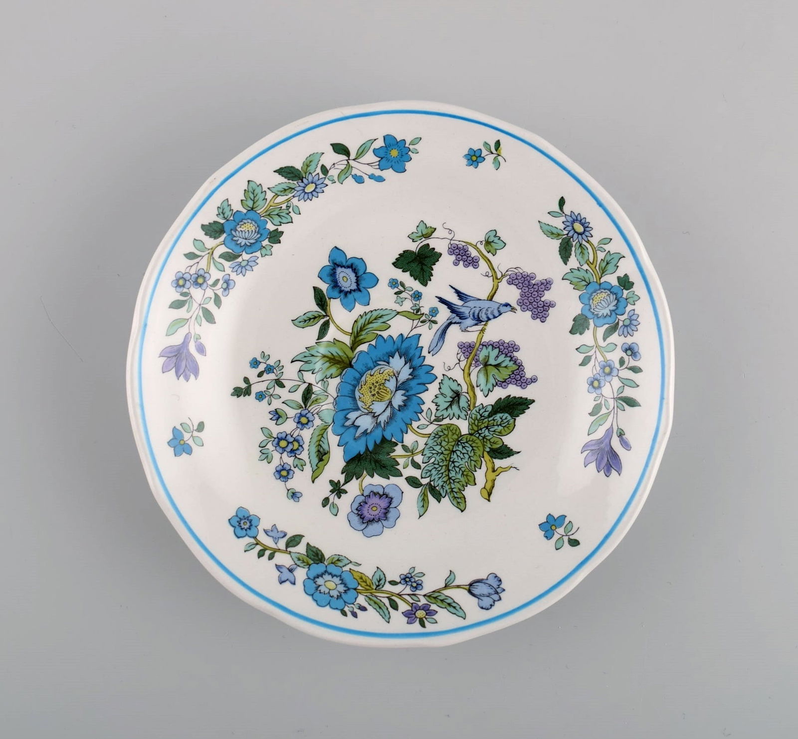 Spode, England. Mulberry coffee service for five people in hand-painted porcelain with floral and - 6