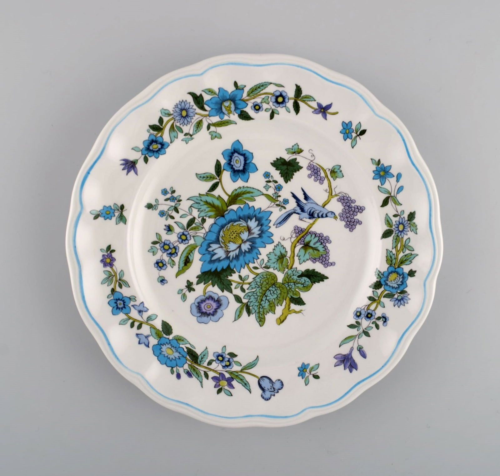 Spode, England. Mulberry coffee service for five people in hand-painted porcelain with floral and - 7