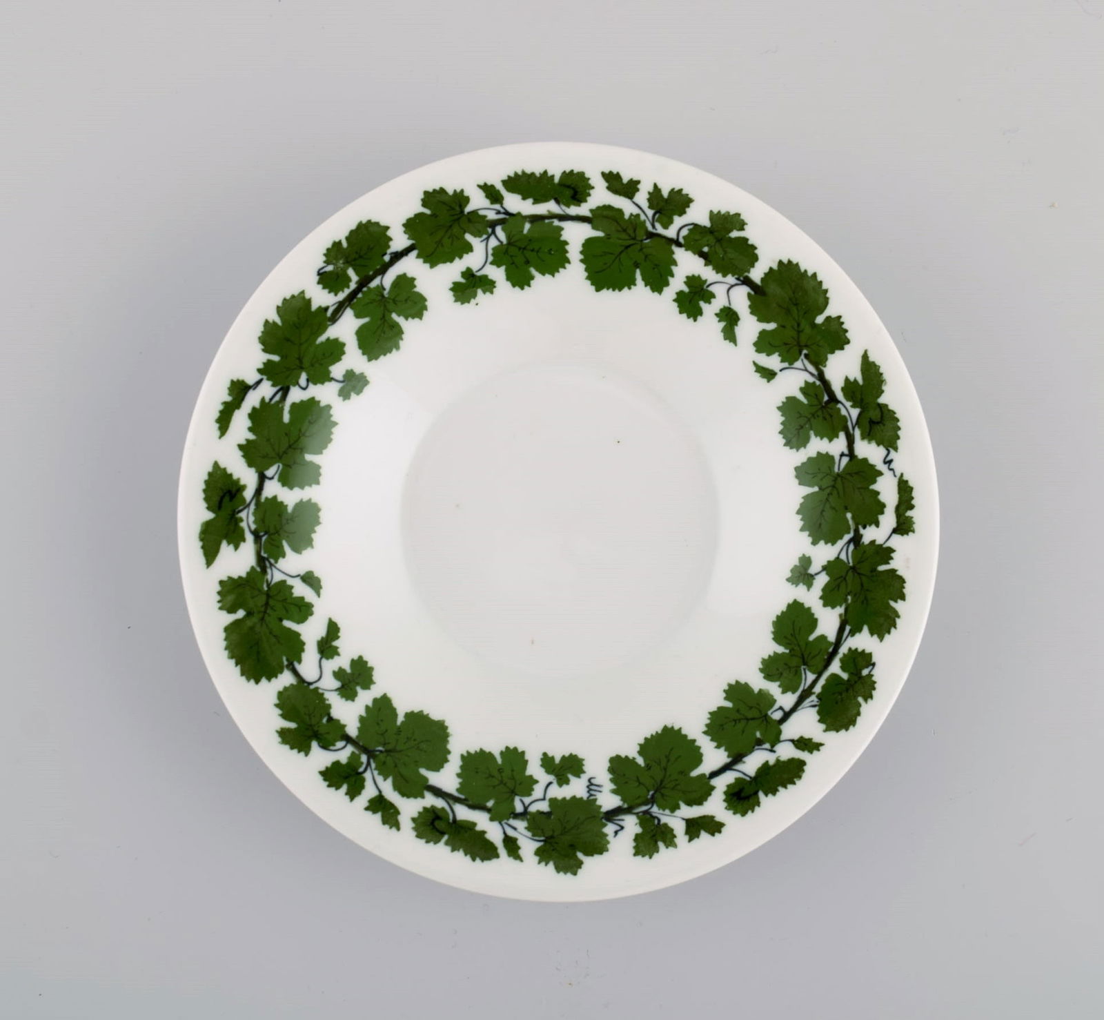 Meissen Green Ivy Vine Leaf egoist coffee service in hand-painted porcelain. 1940s. - 5