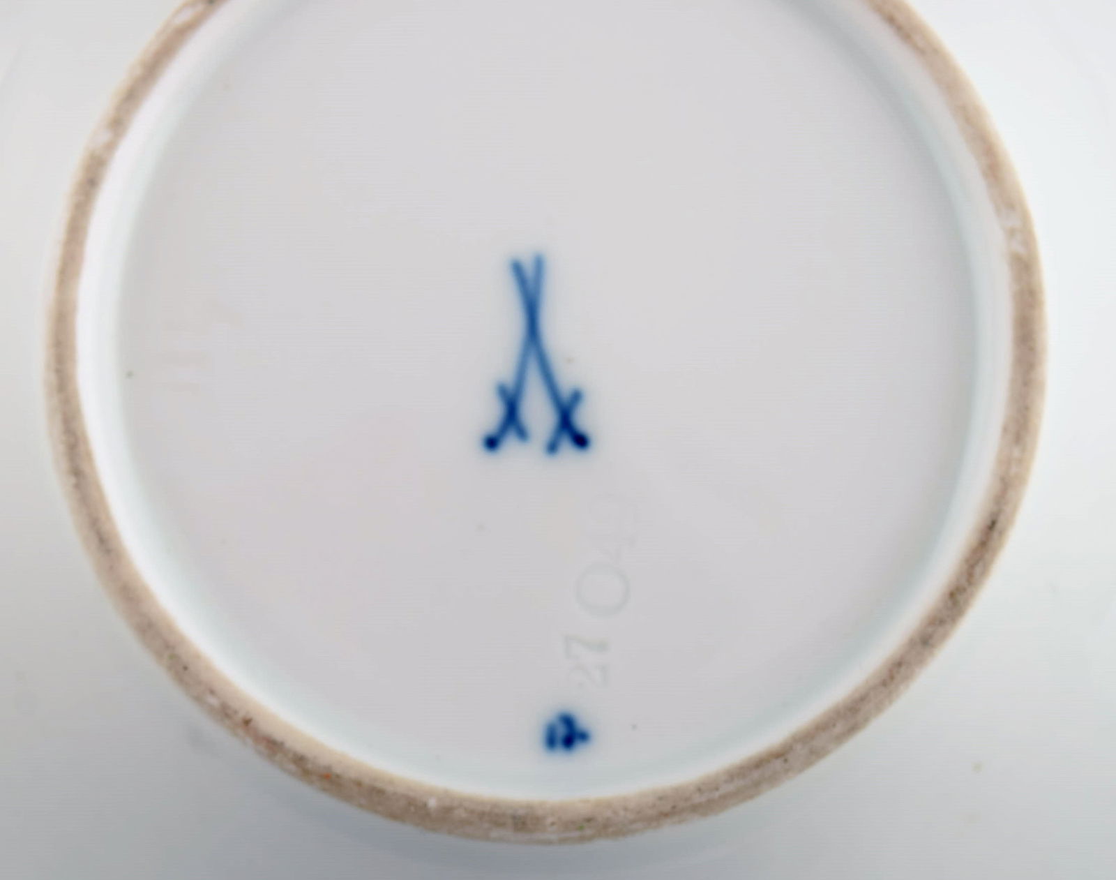 Meissen Green Ivy Vine Leaf egoist coffee service in hand-painted porcelain. 1940s. - 7