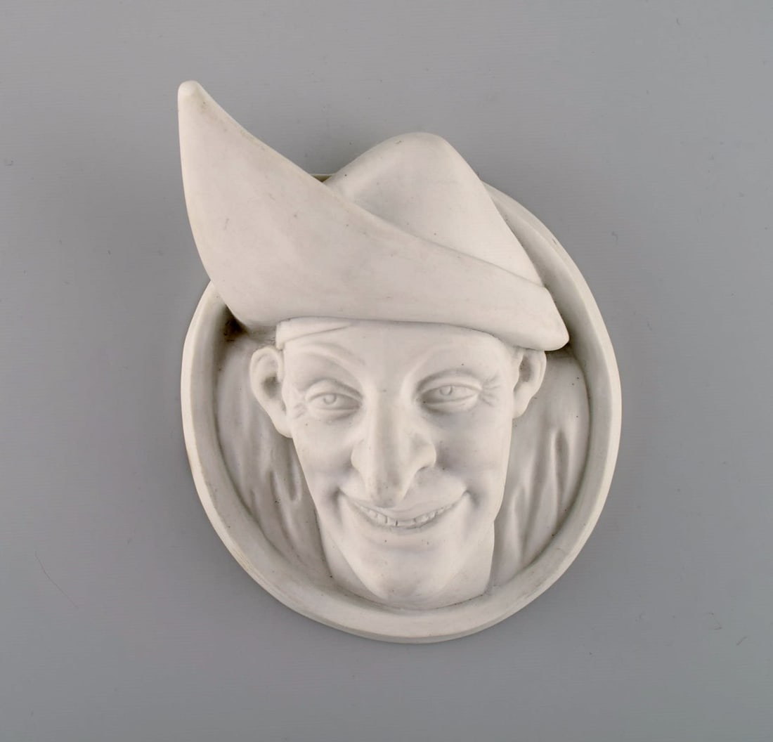 Christian Joachim (1870-1943) for Royal Copenhagen. Antique and rare wall relief in bisquit. (1 of 6)