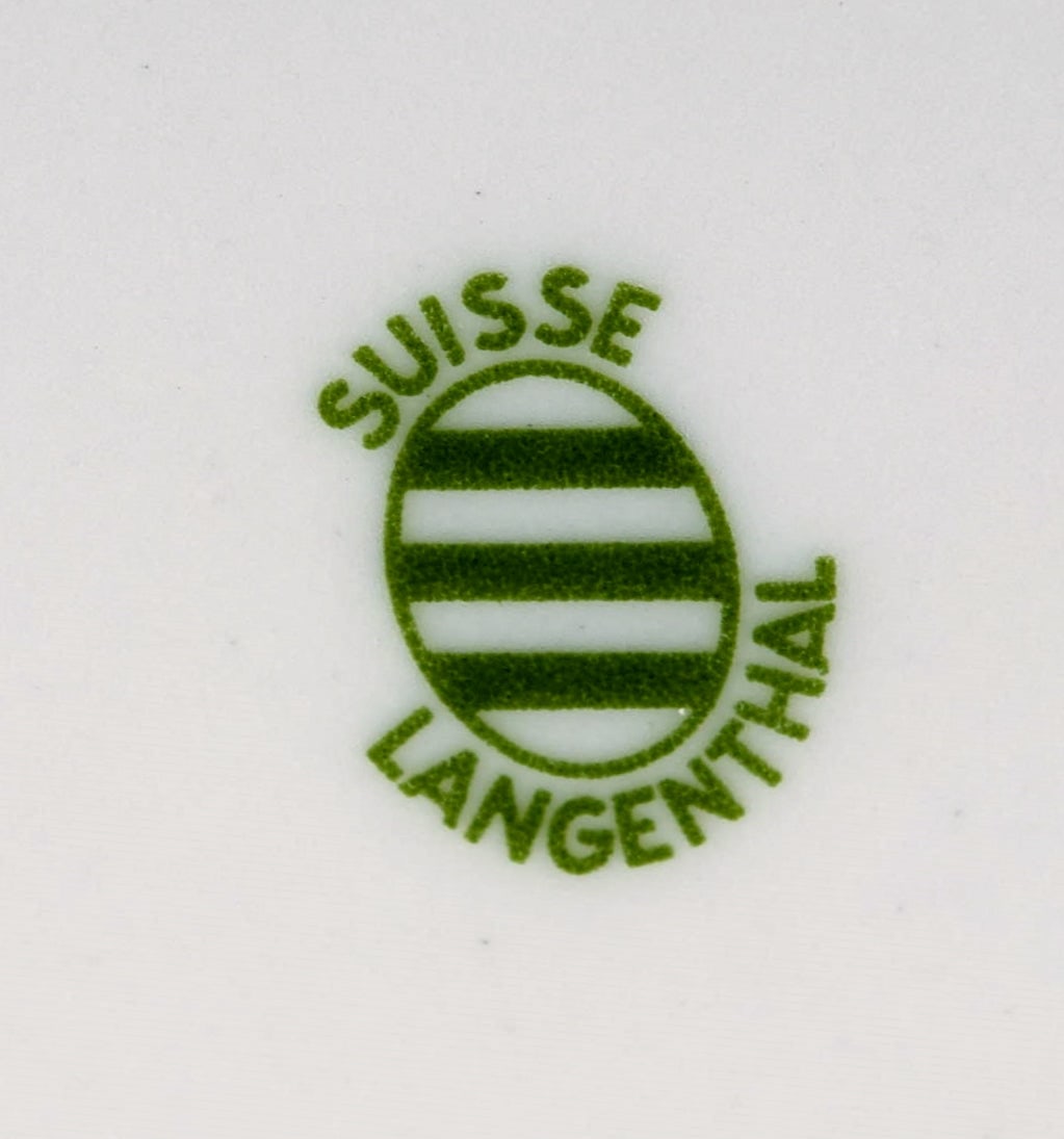 Langenthal, Schweiz among others. Coffee service for five people in porcelain with hand-painted gold - 8