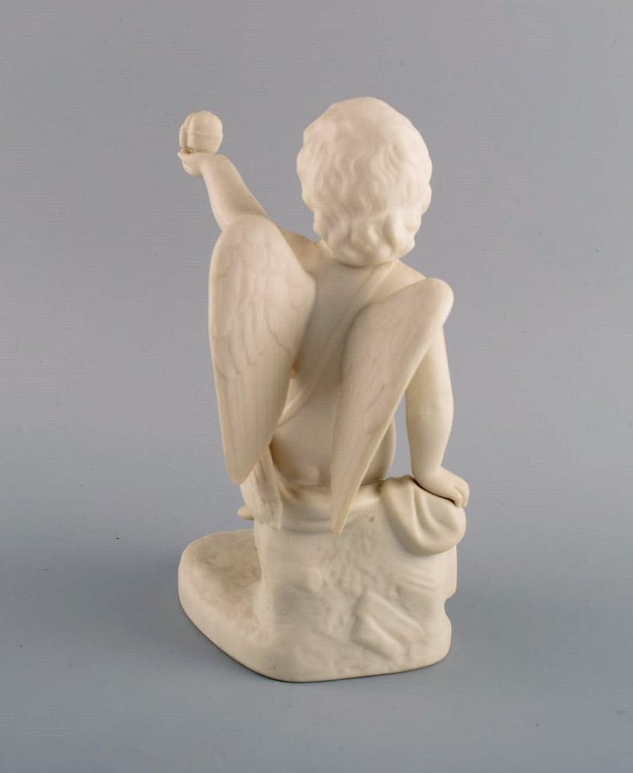 Gustafsberg / Gustavsberg, Sweden. Angel in biscuit. Dated 1930. - 5