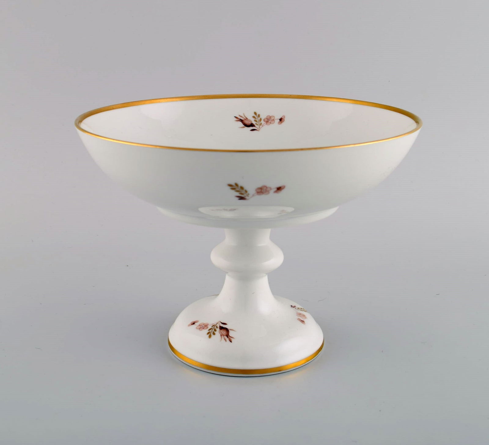 Royal Copenhagen Brown Rose compote. Model number 688/9046. Dated 1975-1979. (1 of 5)