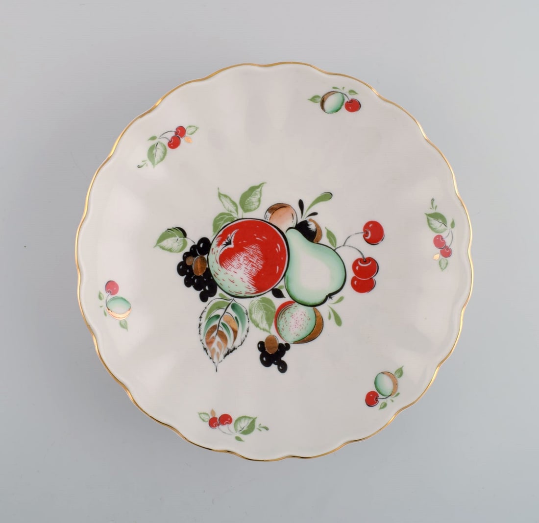 The Imperial Lomonosov Porcelain Factory, Soviet Union. Large tea service in hand-painted porcelain - 9