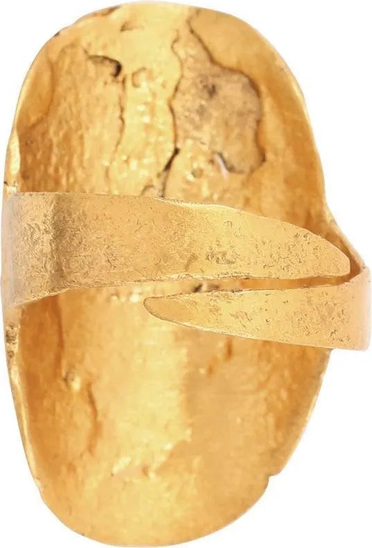 SUPERB VIKING SHIELD RING, 9TH-10TH C. AD, SIZE 11-11 1/4 - 2