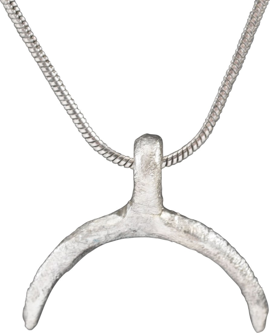 VIKING LUNAR PENDANT NECKLACE C.950-1050 AD. - 2