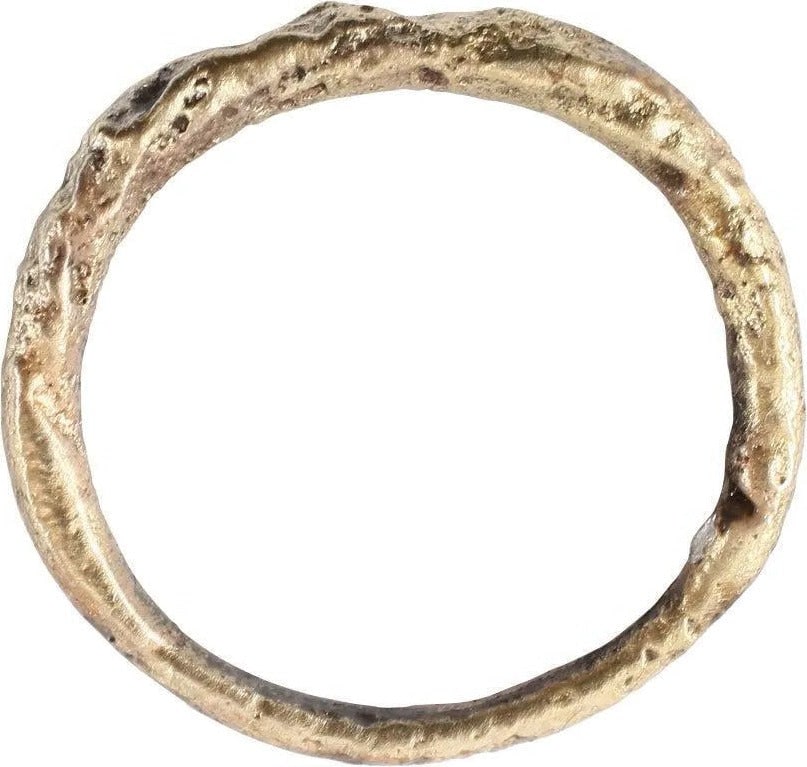 RARE VIKING TWISTED RING C.866-1067 AD, SZ 8 1/4-1/2 - 2