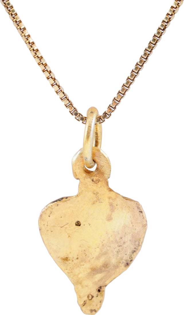 FINE ANCIENT VIKING HEART PENDANT, C.850-1050 AD - 2