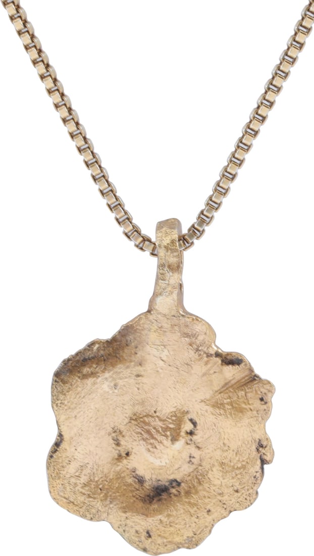 ROMAN WHEEL OF FORTUNE AMULET NECKLACE, 3RD-6TH CENTURY AD. - 2