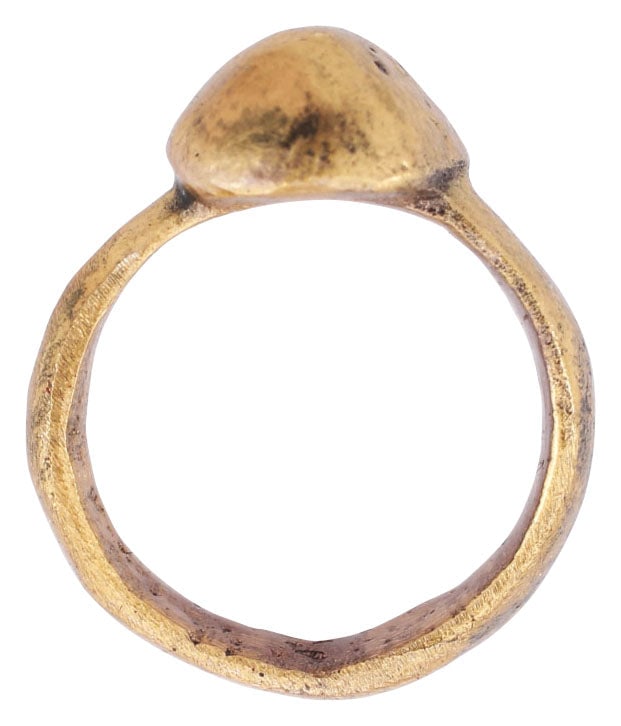 MEDIEVAL EUROPEAN WEDDING RING C.1250-1450, SIZE 8 1/2 - 2