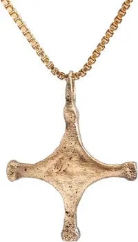 MEDIEVAL CHRISTIAN CONVERT'S CROSS, C.1100 - 2