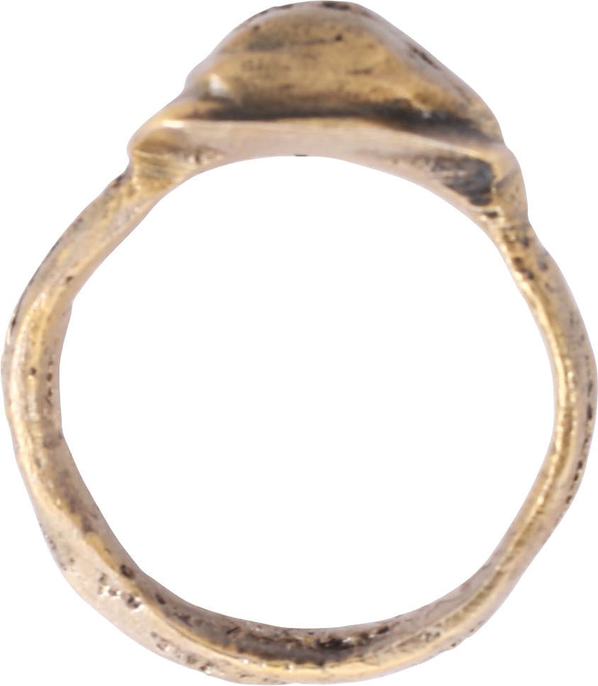 FINE ROMAN PROSTITUTE'S RING, C.100-300 AD, SIZE 1 - 2