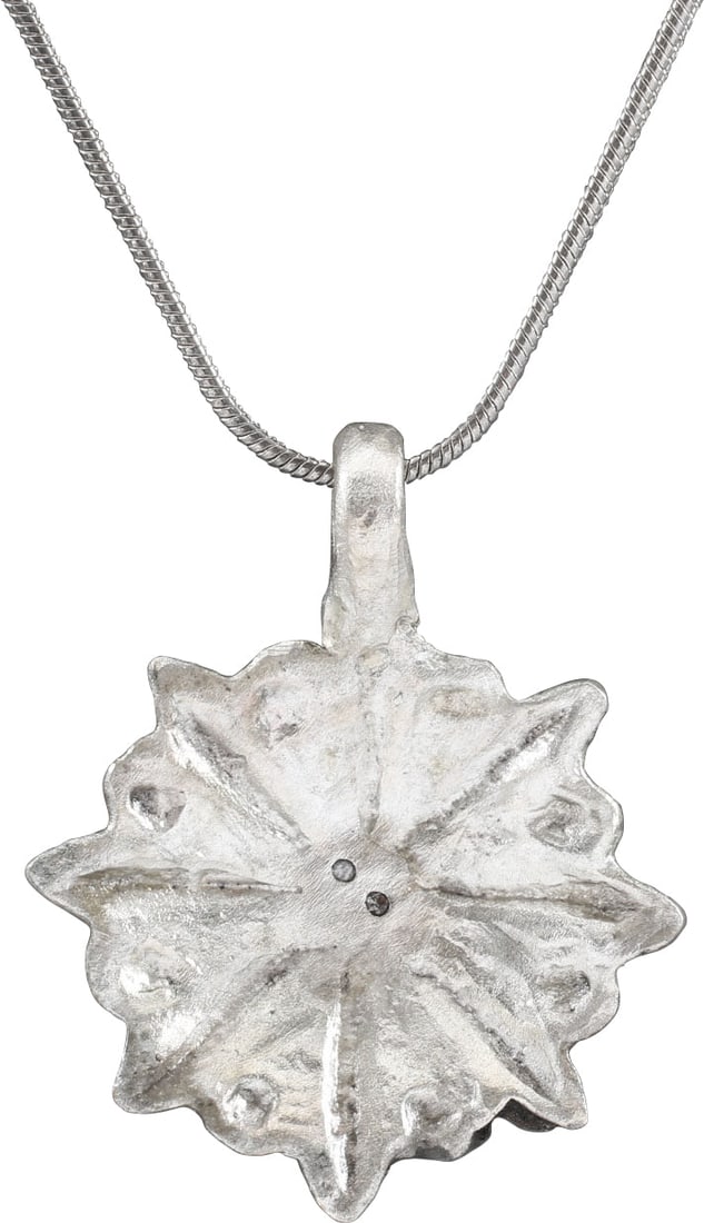 ROMAN WHEEL OF FORTUNE AMULET NECKLACE, 5TH-8TH CENTURY AD - 2