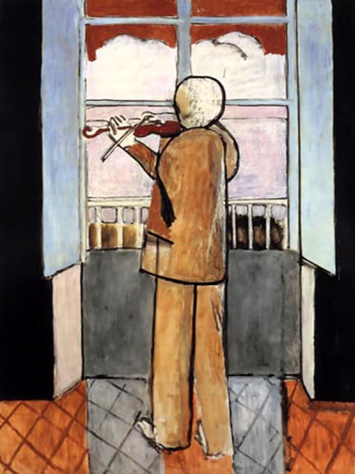 Matisse Violonist At The Window framed - 2