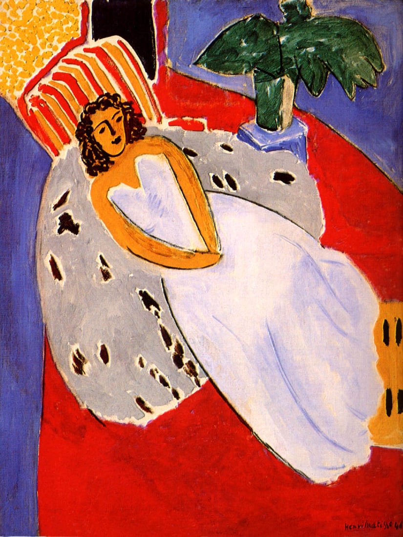 Matisse Young Woman in White1946 framed - 2