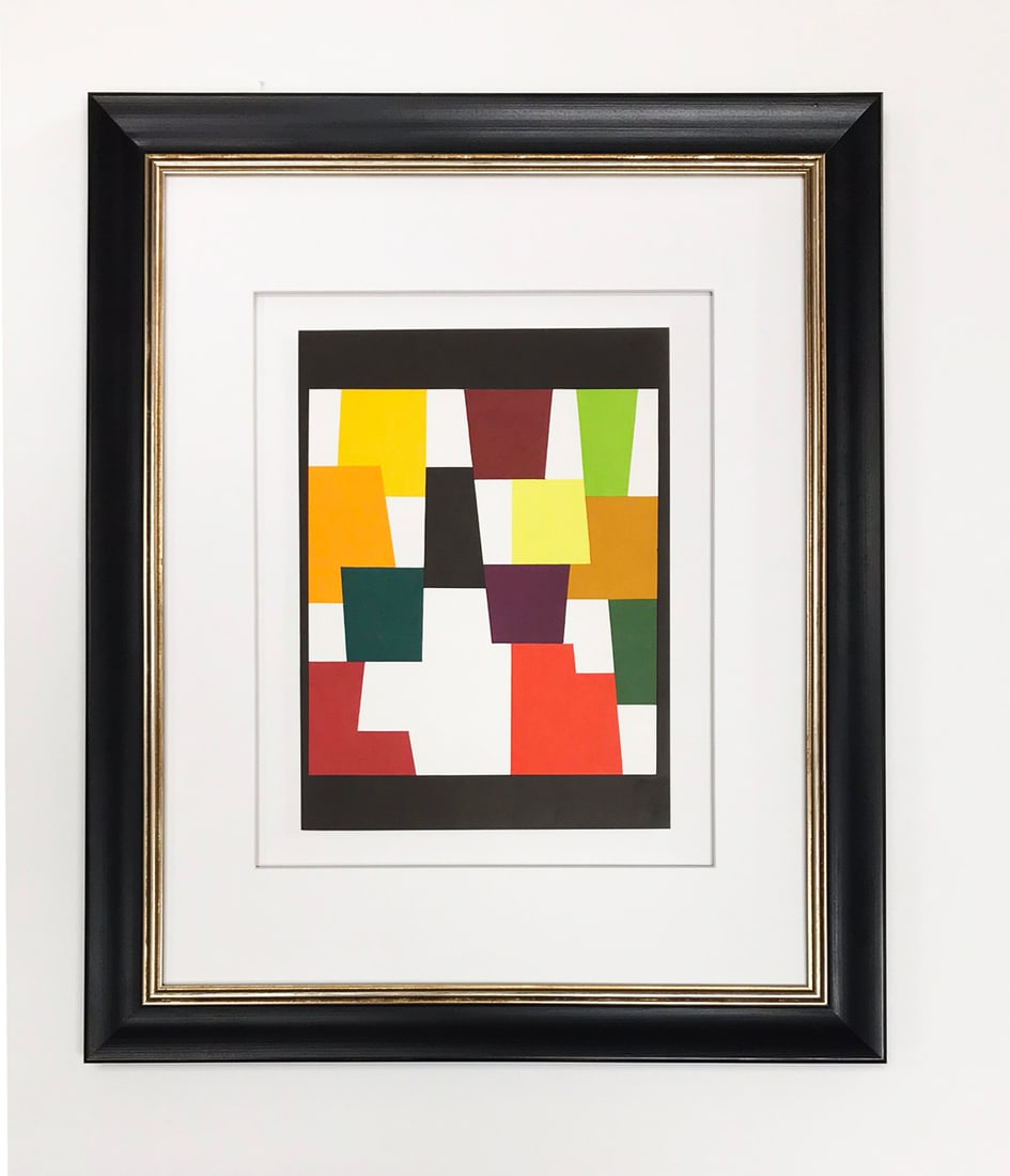 Yaakov Agam Original Lithograph 1 XXe siecle 1980 framed: Title: Yaakov Agam Original Lithograph 1 XXe siecle 1980 framed Artist: Agam Description: Artist: Yaakov Agam Country: Israel Title: Untitled 1 Medium: Original Lithograph Marks: Not signed or numbere