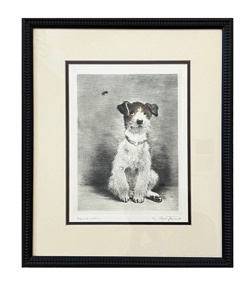 Kurt Meyer-Eberhardt signed Original Etching Jack Russell Framed (1 of 1)