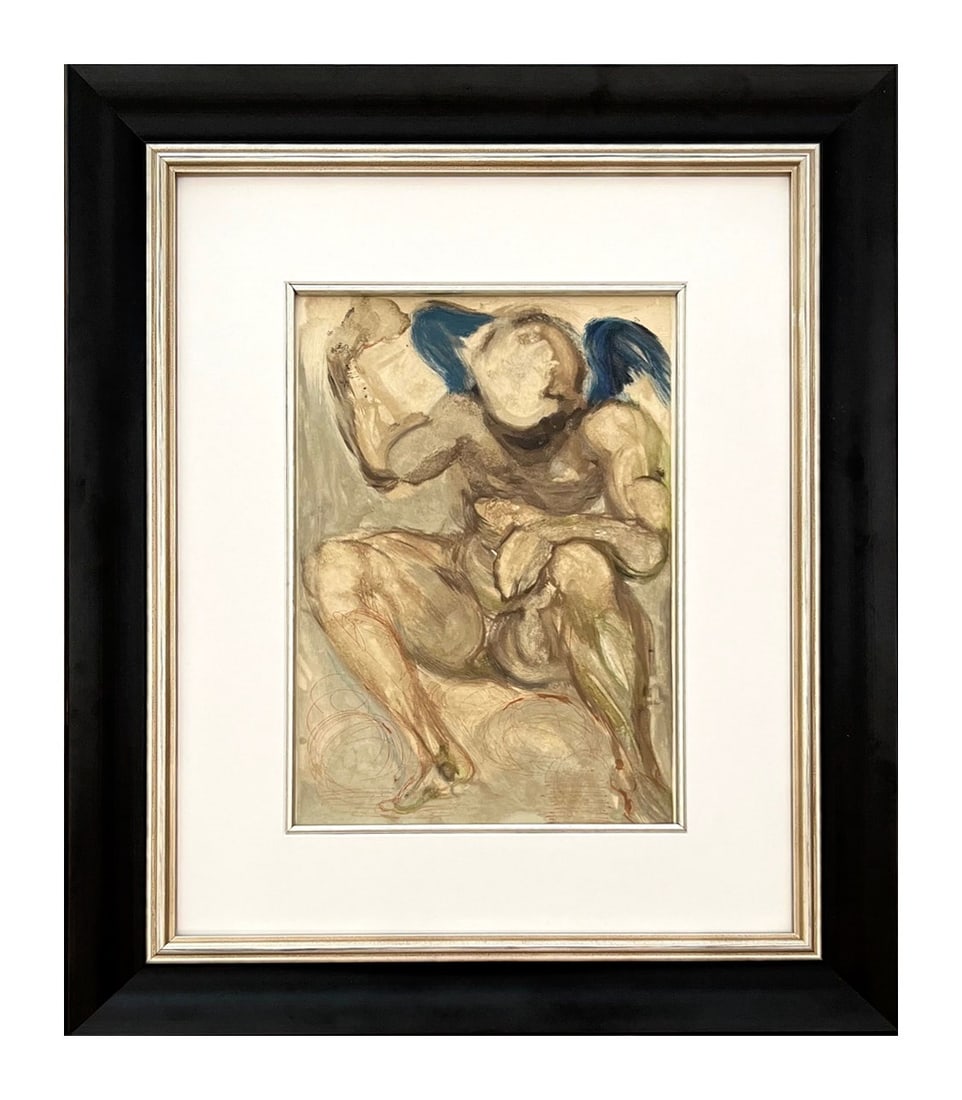 1960 Salvador Dali Woodcut Purgatory 15 Envy framed: Title: 1960 Salvador Dali Woodcut Purgatory 15 Envy framed Artist: Salvador Dali Description: Artist: Salvador Dali Country: Spain Title: Purgatory 15 - Envy Medium: Original Woodcut Marks: