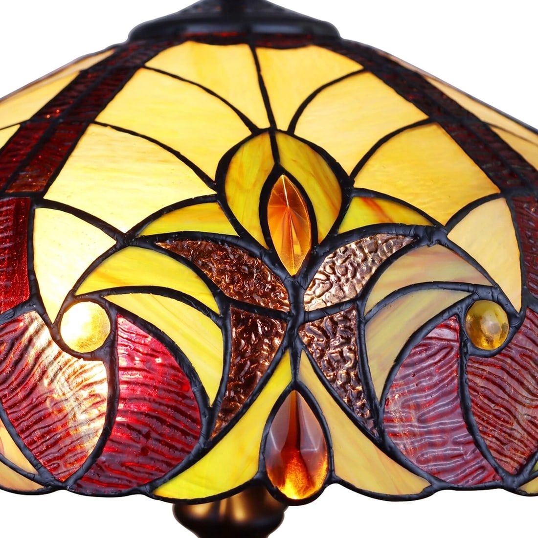 23 1/4" Stained Glass Table Lamp - 5