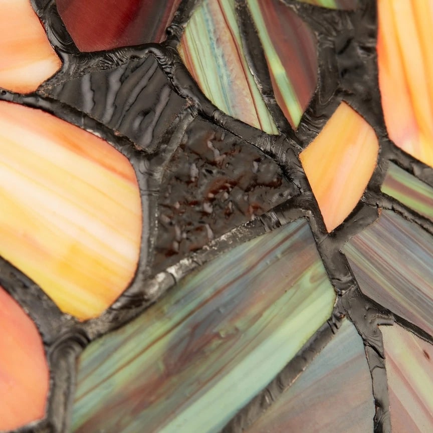 24.5"H Fall Tree Stained Glass Table Lamp - 11