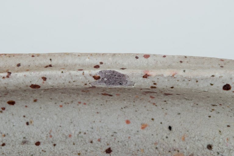 Nils Kähler for Kähler, ceramic bowl on four low feet. Square shape. Glaze in earthy - 6