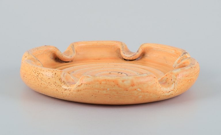 Kähler ceramic dish in uranium glaze. Spiral-shaped motif. - 2