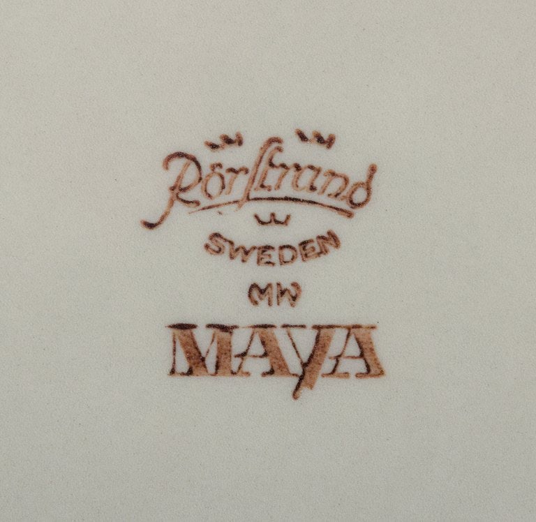 Marianne Westman (1928-2017) for Rörstrand, Sweden. A set of six "Maya" stoneware plates. - 5