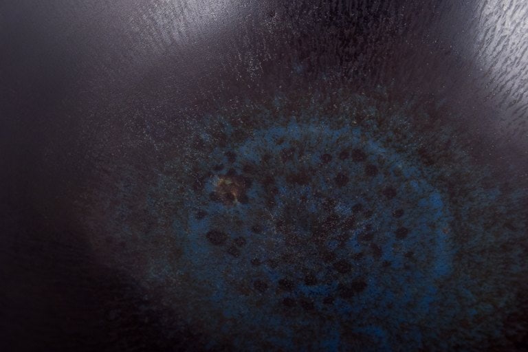 Berndt Friberg for Gustavsberg, Sweden. Unique Studiohand ceramic bowl with glaze in blue-green - 6