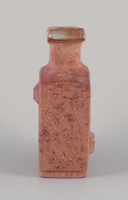 Curt Magnus Addin, own workshop, Swedish ceramic artist. Unique ceramic vase in a modernist style, - 6